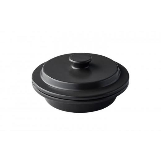 ふるさと納税 食器・グラス 三重県 四日市市 PETARI Shallow Pot 18cm Jet Black(ブラック)G.M.P グッドデザイン賞受賞 陶器製 万能調理土鍋 鍋 土鍋 平鍋 …