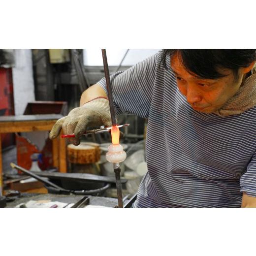 ふるさと納税 陶磁器・漆器・ガラス 新潟県 弥彦村 くらげオーナメント ブルー ガラス細工 飾り 新潟県 弥彦村_ハンドメイド クリア 透明感 おしゃれ 綺麗 ガ…の画像