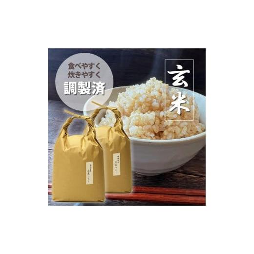 ふるさと納税 米 福岡県 大川市 令和7年産 福岡県産 特A 評価のお米「元気つくし」5kg×2袋 10kg 玄米_1