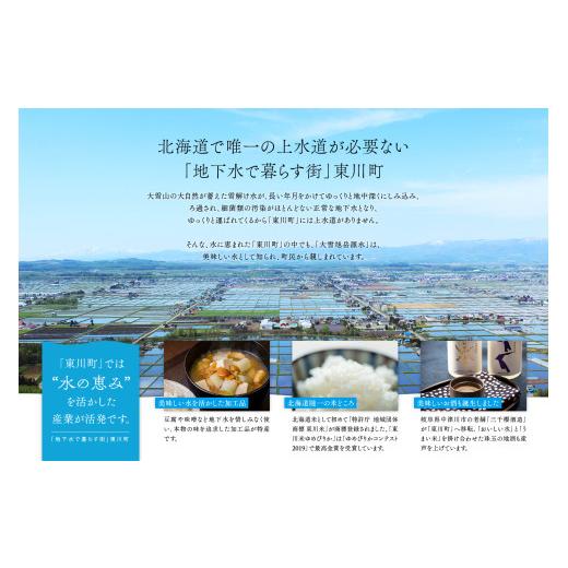 ふるさと納税 米 ゆめぴりか 北海道 東川町  R７年産米 3ヵ月定期便 東川米ゆめぴりか「無洗米」5kg+水セット（2026年6月中旬より発送予定） 無洗米＋水セット…の画像