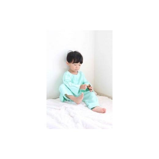 ふるさと納税 福祉・バリアフリー用品 愛知県 名古屋市 日本製 点滴 X線検査対応 両肩スナップ・パジャマ(グリーン)サイズ100 グリーン