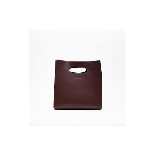 ふるさと納税 カバン トートバッグ 栃木県 栃木市  レザーショッパー Kurite shopper　カラー：Wine かばん ファッション 人気 おすすめの画像