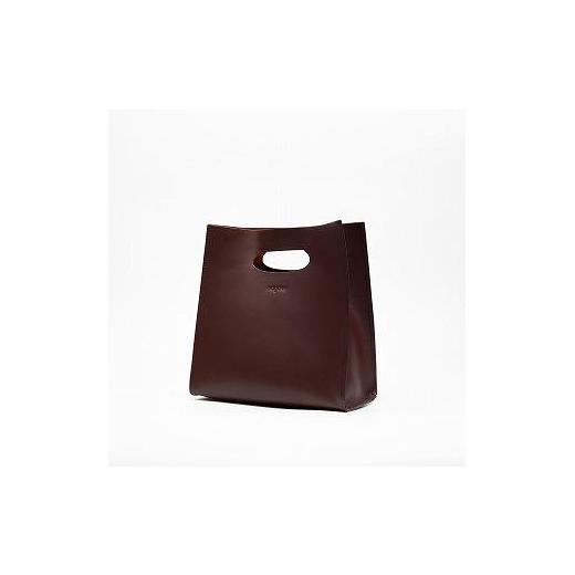 ふるさと納税 カバン トートバッグ 栃木県 栃木市  レザーショッパー Kurite shopper　カラー：Wine かばん ファッション 人気 おすすめの画像