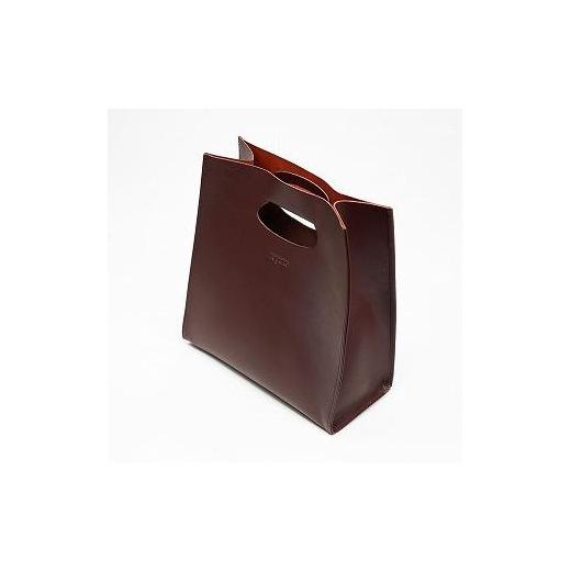 ふるさと納税 カバン トートバッグ 栃木県 栃木市  レザーショッパー Kurite shopper　カラー：Wine かばん ファッション 人気 おすすめの画像
