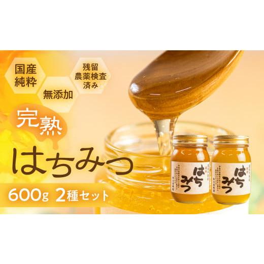 ふるさと納税 加工品等 はちみつ 愛知県 田原市 国産 純粋 無添加 完熟 はちみつ 2種 セット 1200ml_1