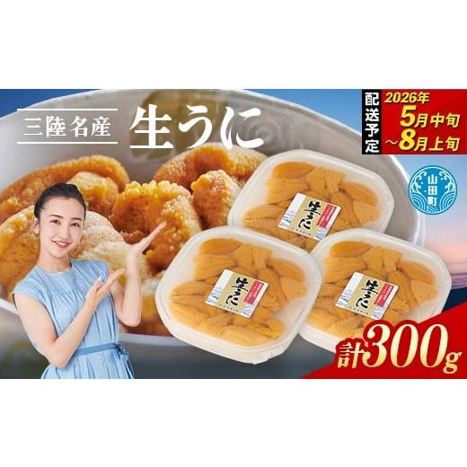 ふるさと納税 ウニ 岩手県 山田町 2026年先行予約 長根水産 生うに 100g 3パック 計300g 無添加ウニ 瓶入り ウニ キタムラサキウニ 沖縄・離島配送不可 YD-70…