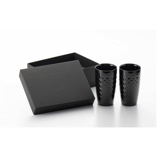 ふるさと納税 食器・グラス タンブラー 新潟県 燕市 ザ・ビアタンブラー・ブラック・スタッズ 2点セット FC147002の画像