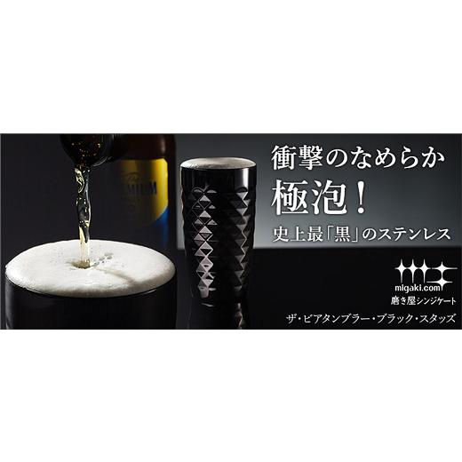ふるさと納税 食器・グラス タンブラー 新潟県 燕市 ザ・ビアタンブラー・ブラック・スタッズ 2点セット FC147002の画像