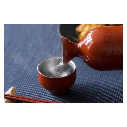 ふるさと納税 食器・グラス 徳利 新潟県 燕市 漆磨 日の和 二重徳利1.5合 FC148003の画像