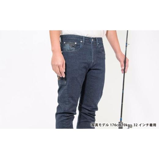 ふるさと納税 服 男 岡山県 倉敷市  THE BACK WATER 撥水ストレッチデニム釣り・アウトドア立体裁断ジーンズ BW-103VM（34インチ） ストレッチデニム ストレッ…の画像