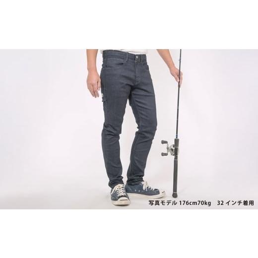 ふるさと納税 服 男 岡山県 倉敷市 THE BACK WATER 撥水ストレッチデニム釣り・アウトドアジーンズBW-104VM(32インチ) ストレッチデニム ストレッチ デニム …