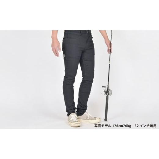 ふるさと納税 服 男 岡山県 倉敷市 THE BACK WATER 撥水ストレッチデニム釣り・アウトドアブラックジーンズ BW-104VMBB(32インチ) ストレッチデニム ストレッ…