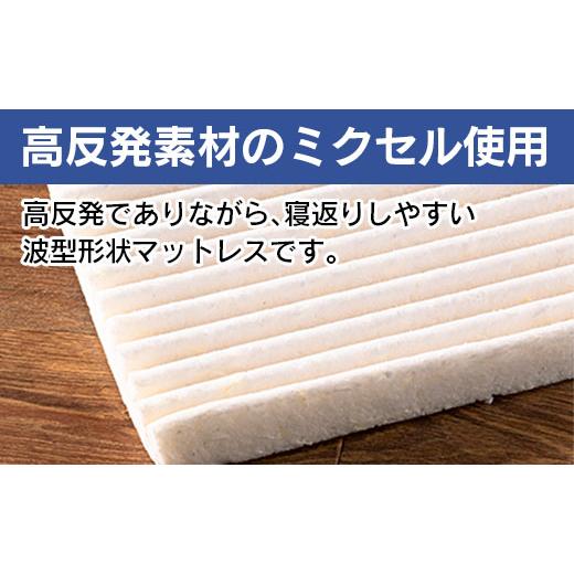 ふるさと納税 タオル・寝具 広島県 北広島町 《環境にやさしいリボーンマットレス》キタヒロマットレス 薄め 白 ダブル_NI040_026の画像