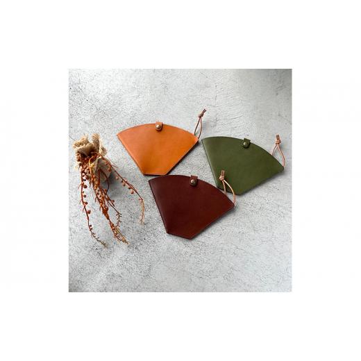 ふるさと納税 雑貨・日用品 岐阜県 美濃市   0283 本革 コーヒーフィルターホルダー 栃木レザー キャメル キャメル