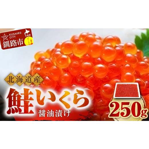 ふるさと納税 北海道 釧路市 北海道産 鮭 いくら 醤油漬け 250g×1パック 決済より7日前後で発送 F4F-3532 決済より7日前後で発送