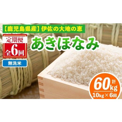 ふるさと納税 米 鹿児島県 伊佐市 isa519-B 定期便6回 無洗米 選べる精米方法 令和7年産 鹿児島県伊佐産あきほなみ (合計60kg・計10kg×6ヵ月) 国産 白米 精米…