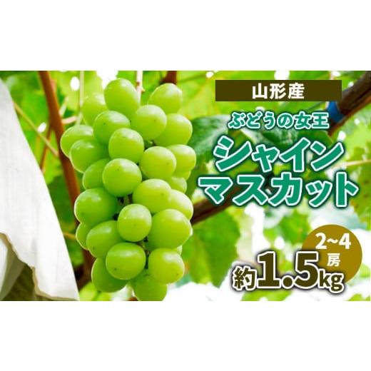 ふるさと納税 ぶどう マスカット 山形県 山形市 山形産 ぶどうの女王 シャインマスカット 約1.5kg(2〜4房) 令和8年産先行予約 FS23-714 くだもの 果物 フルー…