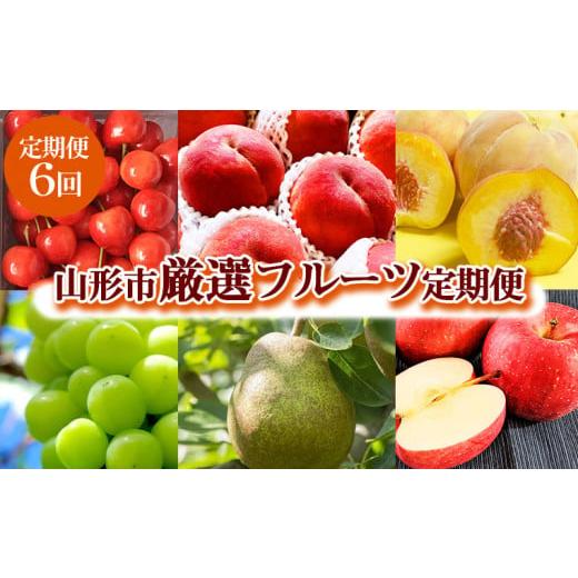 ふるさと納税 果物類 さくらんぼ 山形県 山形市 2026年6月発送開始 定期便6回 山形市産 厳選フルーツ定期便 令和8年産先行予約 FS24-589 くだもの 果物 フルー…