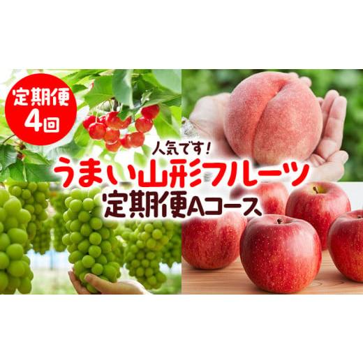 ふるさと納税 果物類 さくらんぼ 山形県 山形市 定期便4回 人気です うまい山形フルーツ定期便 Aコース 令和8年産先行予約 FS23-851 くだもの 果物 フルーツ …