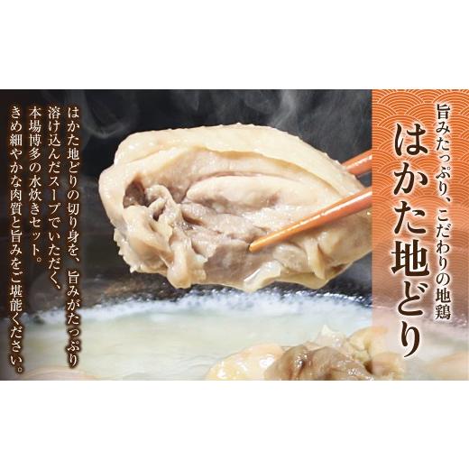 ふるさと納税 水炊き 福岡県 福智町 Z69-11 寄附額改定↓↓おどろきっちん もつ鍋(味噌)＆水炊き(切り身)セット 各2〜3人前 もつ鍋(味噌)＆水炊きセット_6