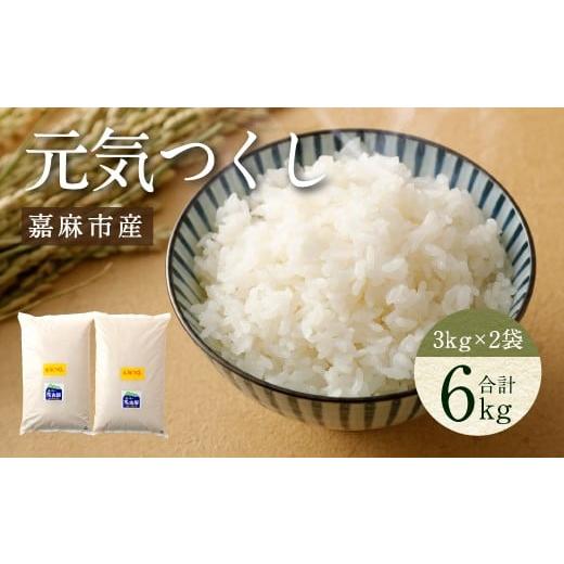 ふるさと納税 福岡県 嘉麻市 令和5年産 元気つくし 6kg (3kg×2) 清らかな水で育った 福岡県産 特別栽培米