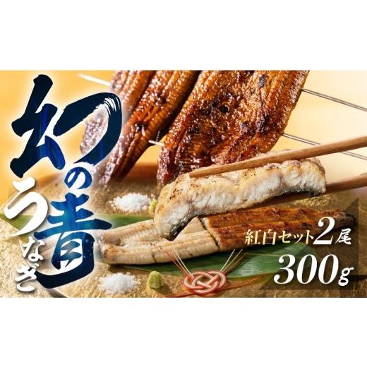 ふるさと納税 うなぎ 愛知県 田原市 父の日お届け 厳選 高級 青うなぎ 2尾 蒲焼 白焼 紅白セット 300g 父の日お届け