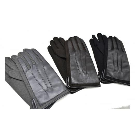 ふるさと納税 小物 香川県 東かがわ市   カシミヤ100% メンズグローブ トップブラウン トップブラウン