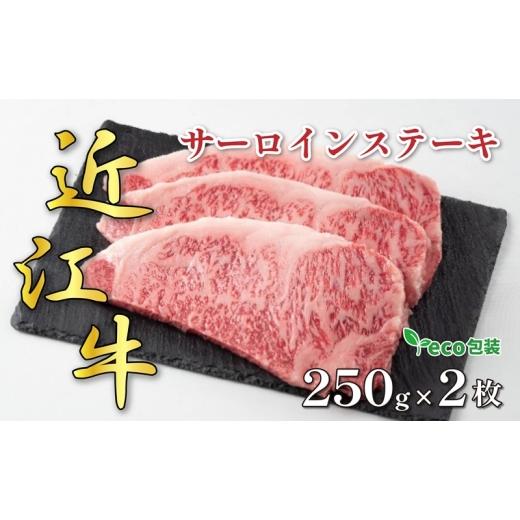 ふるさと納税 牛肉 サーロイン 滋賀県 甲良町 近江牛サーロインステーキ 250g×2枚(エコ包装) お肉 牛肉 お祝い イベント おうちディナー 食材 グルメ 国産