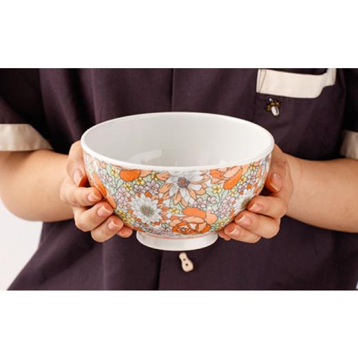 ふるさと納税 食器・グラス 皿 佐賀県 嬉野市  肥前吉田焼 軽々丼ぶり セット(オペラオレンジ・オペラピンク) 新日本製陶 NAZ409 肥前吉田焼 やきもの 焼き物 …の画像