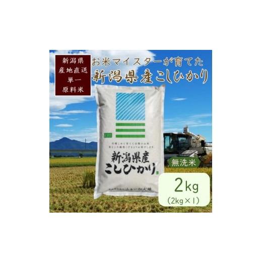 ふるさと納税 無洗米 新潟県 上越市 令和7年産 お米マイスターが育てた上越産コシヒカリ2kg(2kg×1)無洗米  