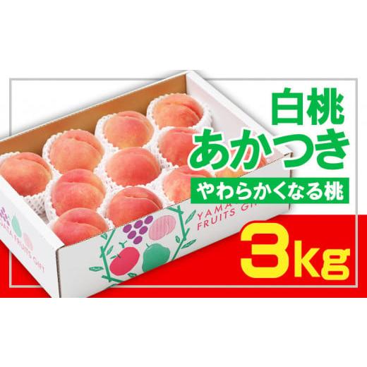 ふるさと納税 もも 山形県 山形市 フルーツ王国山形 白桃あかつき秀品 3kg やわらかくなる桃 令和8年産先行予約 FS23-823 くだもの 果物 フルーツ 山形 山形…