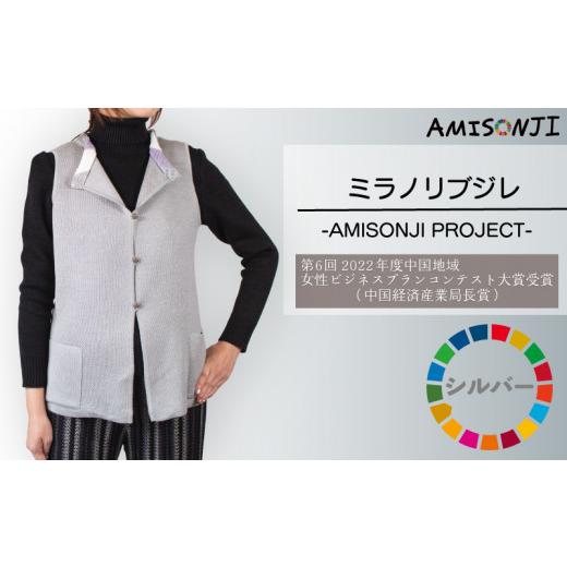 ふるさと納税 服 山口県 宇部市 AMISONJI ミラノリブジレ シルバー AMISONJI ミラノリブジレ シルバー