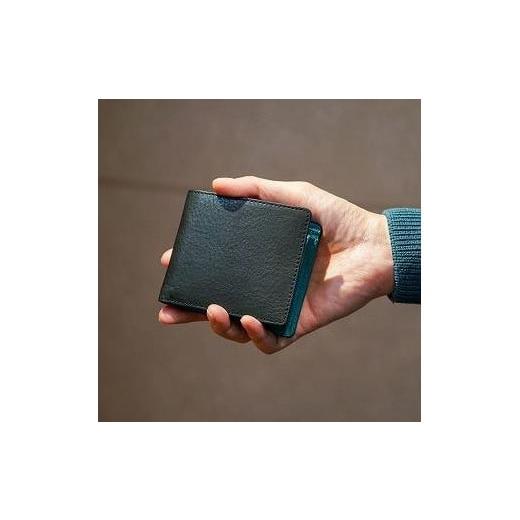 ふるさと納税 財布 栃木県 栃木市 チマブエ Morris 栃木レザー 本革 二つ折り財布 紺 雑貨 ファッション 人気 おすすめ 紺の画像