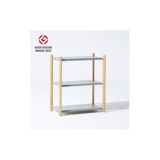 ふるさと納税 家具 インテリア・寝具・収納 山口県 柳井市 Fulcrum Baguette shelf シェルフ ／ 3段×1列(シルバー)_Fulcrum シェルフ 棚 収納 インテリア 家…_1