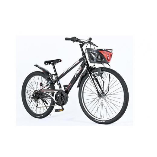 ふるさと納税 自転車 シティサイクル 大阪府 泉佐野市 AMERICAN EAGLE ジュニアマウンテン22 ブラック 自転車 完成品 組み立て不要 アウトドア サイクリング …の画像