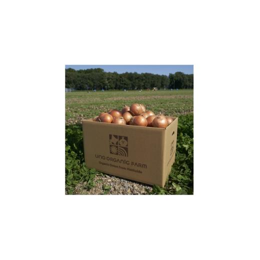ふるさと納税 野菜類 玉ねぎ 北海道 訓子府町 UNO ORGANIC FARM 北海道訓子府産 オーガニック玉ねぎ 20kg  有機JAS認証 1455254の画像