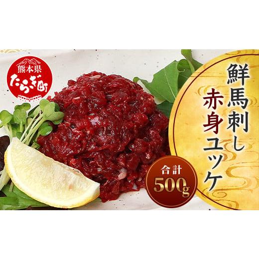 ふるさと納税 馬肉 熊本県 多良木町 馬刺し 鮮馬刺し 赤身ユッケ 10個 セット 約500g 馬肉 50g×10 馬刺し 熊本 ユッケ お手軽 冷凍 小分け 赤身 国産 031-04…