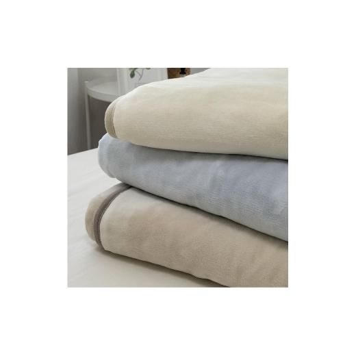 ふるさと納税 タオル・寝具 毛布 大阪府 和泉市 セミダブル 贅沢ふわふわオーガニックコットン敷毛布　120×205cm　OGMS-3SW-GY 1417267_2