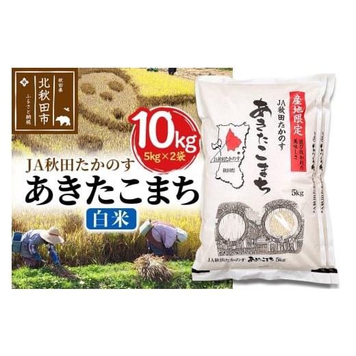 ふるさと納税 米 あきたこまち 秋田県 北秋田市 JA秋田たかのす あきたこまち 白米10kg(5kg×2袋)10キロ お米 令和7年産 秋田たかのす農業協同組合