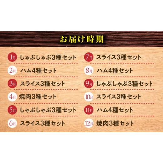 ふるさと納税 豚肉 セット 長崎県 大村市 12回定期便 ナルちゃんファーム豚肉食べ比べコース 総量13.2kg（豚肉しゃぶしゃぶ・スライス・焼肉・とんかつ・ハム…_6