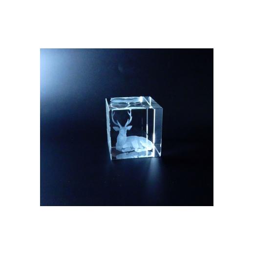 ふるさと納税 奈良県 奈良市 3D レーザー加工のクリスタルガラス1個 有限会社高山商会 奈良市