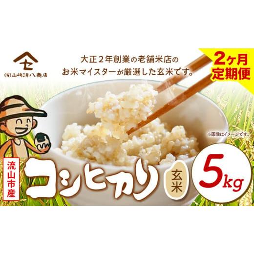 ふるさと納税 米 コシヒカリ 千葉県 流山市 毎月定期便2回 米 コシヒカリ 新川耕地・減農薬コシヒカリ 玄米 5kg[お申込み月の翌月から出荷開始] 有限会社山…