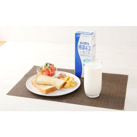 ふるさと納税 飲料類 乳飲料 熊本県 高森町  1ヶ月毎3回定期便 らくのう特濃4.3 1000ml_3