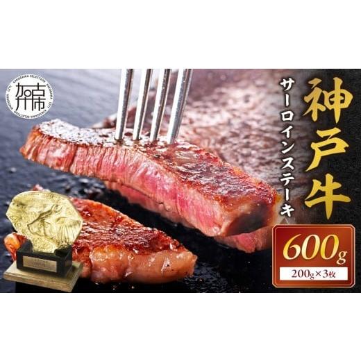 ふるさと納税 牛肉 サーロイン 兵庫県 加古川市 選べる配送月 2月発送 神戸牛サーロインステーキ(200g×3枚)[ 肉 牛肉 牛 神戸牛 国産牛 サーロイン ステー…