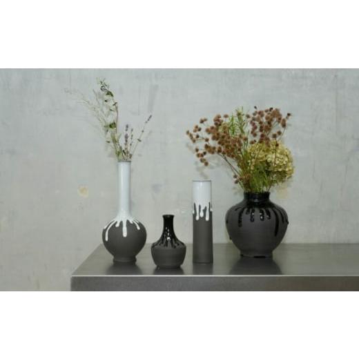 ふるさと納税 家具 インテリア・寝具・収納 岐阜県 瑞浪市 Hanano Shizuku Lavender 白 瑞浪市 ／ nozan 花瓶 フラワーベース AZCQ003の画像