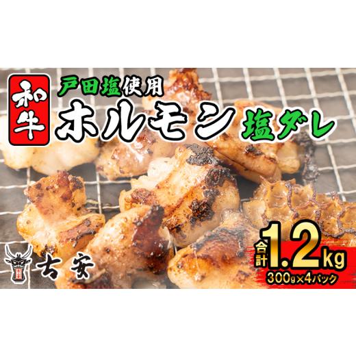 ふるさと納税 牛肉 ホルモン 静岡県 沼津市 通常配送 和牛 ミックス ホルモン 戸田 塩ダレ 1.2kg 300g 4パック 焼肉 小分け 古安 通常配送