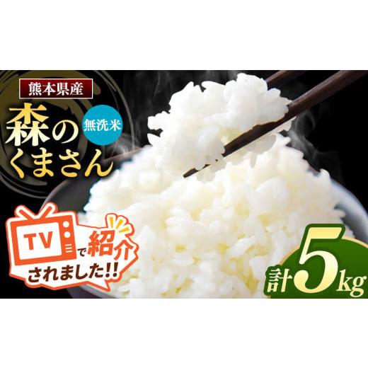 ふるさと納税 熊本県 和水町 熊本県産 森のくまさん 無洗米 5kg | 小分け 5kg × 1袋 熊本県産 こめ 米 無洗米 ごはん 銘柄米 ブランド米 単一米 人気 日本遺…