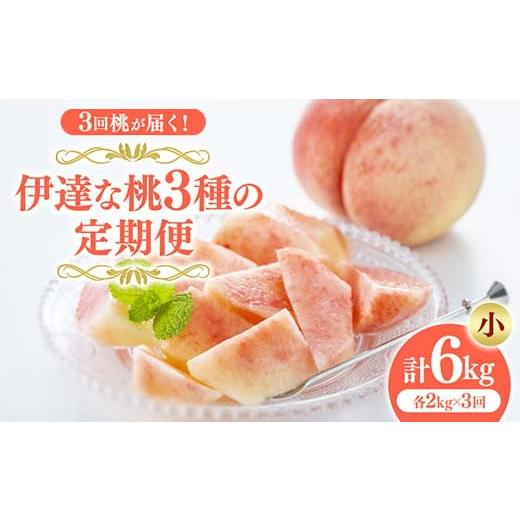 ふるさと納税 果物の詰合せ 福島県 伊達市 2026年夏から開始の定期便 福島の桃 3回桃が届く 伊達な桃3種の定期便 (小) 果物 先行予約 フルーツ 桃 モモ もも …