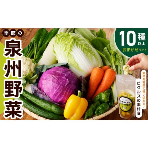 ふるさと納税 セット・詰合せ 大阪府 泉佐野市  スピード発送 季節の泉州野菜 10種 おまかせセット ピクルスの素 2袋付き いずみピクルス NSWの画像