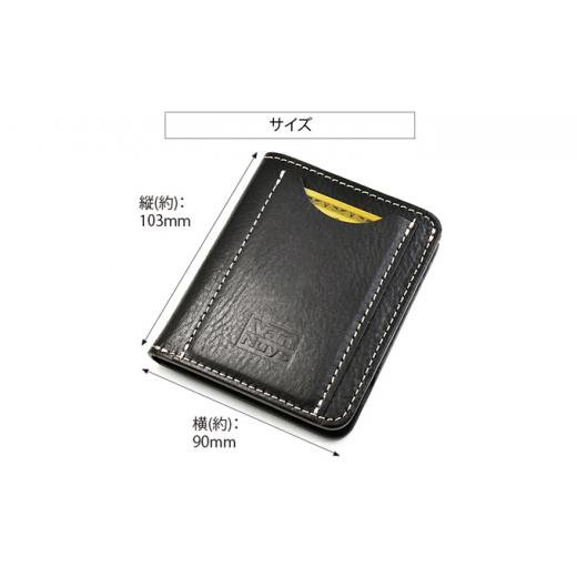 ふるさと納税 財布 徳島県 松茂町 VanNuys マネークリップ機能付き 胸ポケットにも入る 多機能コンパクトウォレット／コインケース付きオールインワンタイプ …の画像